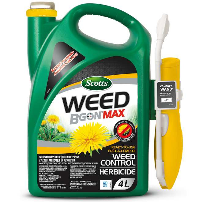 Scotts Weed B Gon MAX 4-L Ready-To-Use Weed Control for Lawns with Wand Applicator