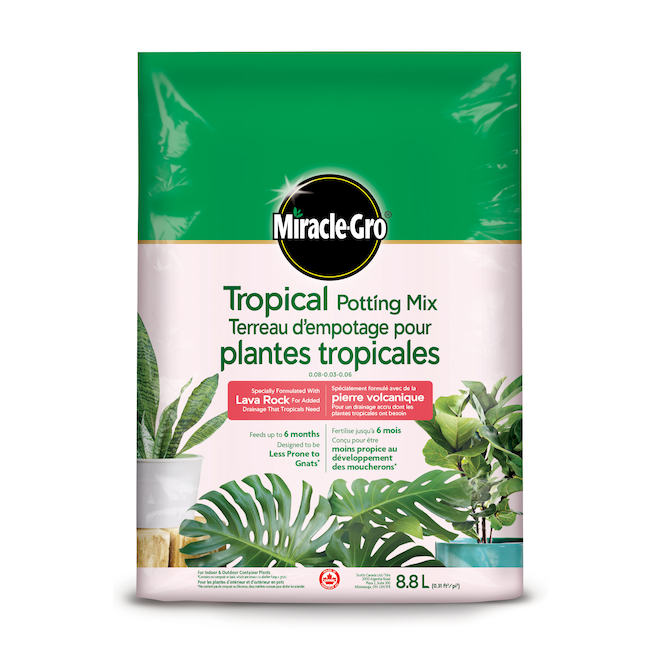 Miracle-Gro Tropical Potting Mix with Lava Rock - 8.8-L