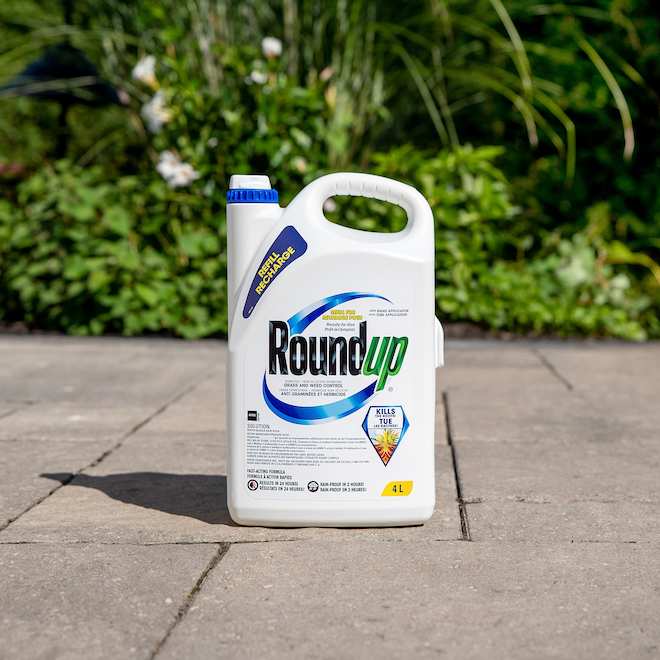 Herbicide et désherbant liquide Roundup, 4 L