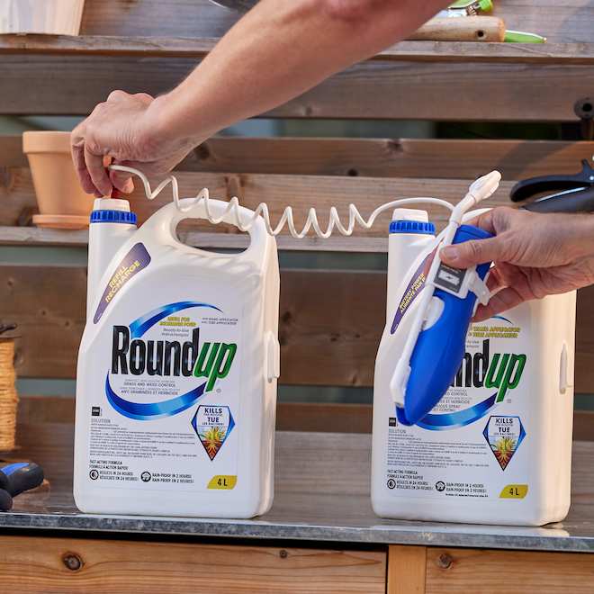 Herbicide et désherbant liquide Roundup, 4 L