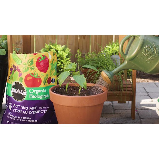 Miracle-Gro Organics 0.12-0.07-0.12 Potting Mix - 25-L