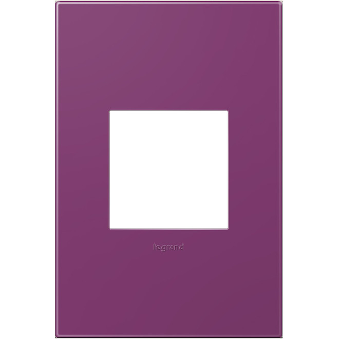 Legrand adorne 1-Gang Square Wall Plate (Plum)