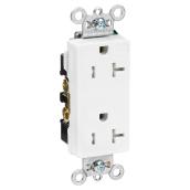 Duplex GFCI Receptacle - 20 A - White
