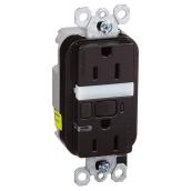 Duplex GFCI Outlet Tamper-Resistant - LED Night Light - 15A
