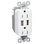 Prise de courant double Legrand Pass & Seymour, 3 fils, inviolable, 15 A, 125 V