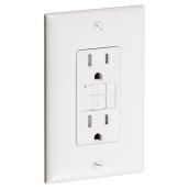 Self-testing GFCI Receptacle - 15 A; 125 V - White