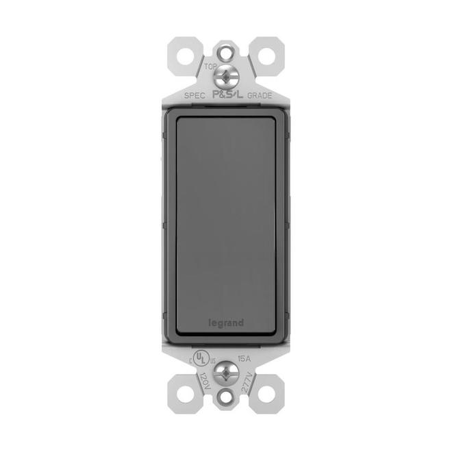 Legrand 15-Amp Black 3-Way Decorator Light Switch