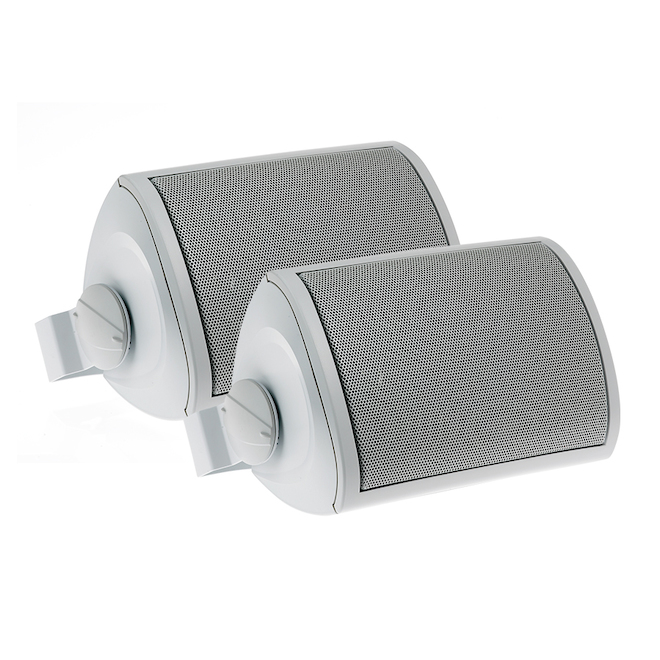 Legrand On-Q 100-Watt White Rectangular Outdoor Speaker - Set Of 2