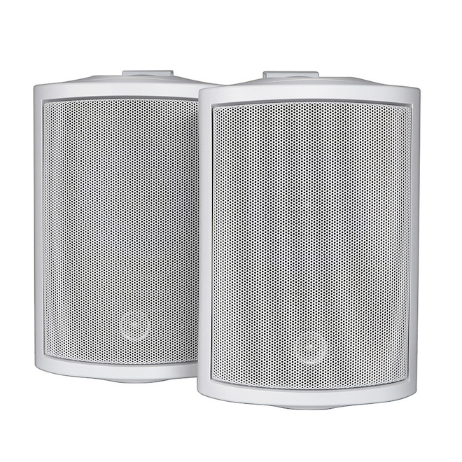 Legrand On-Q 100-Watt White Rectangular Outdoor Speaker - Set Of 2