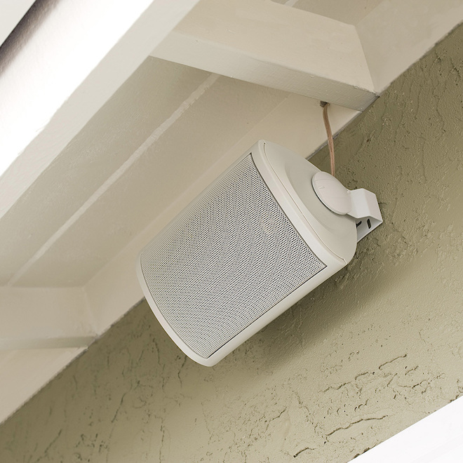 Legrand On-Q 100-Watt White Rectangular Outdoor Speaker - Set Of 2