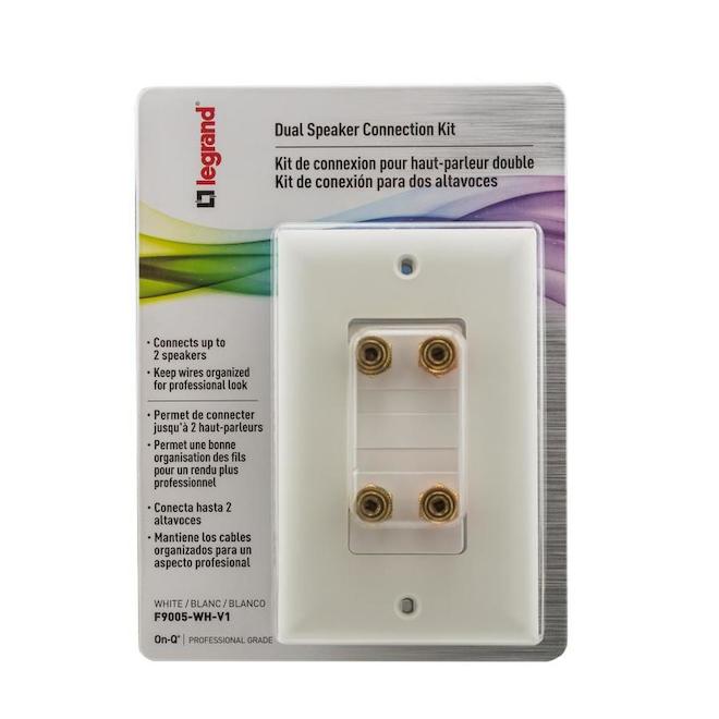 Legrand On-Q White Dual Speaker Connection Kit
