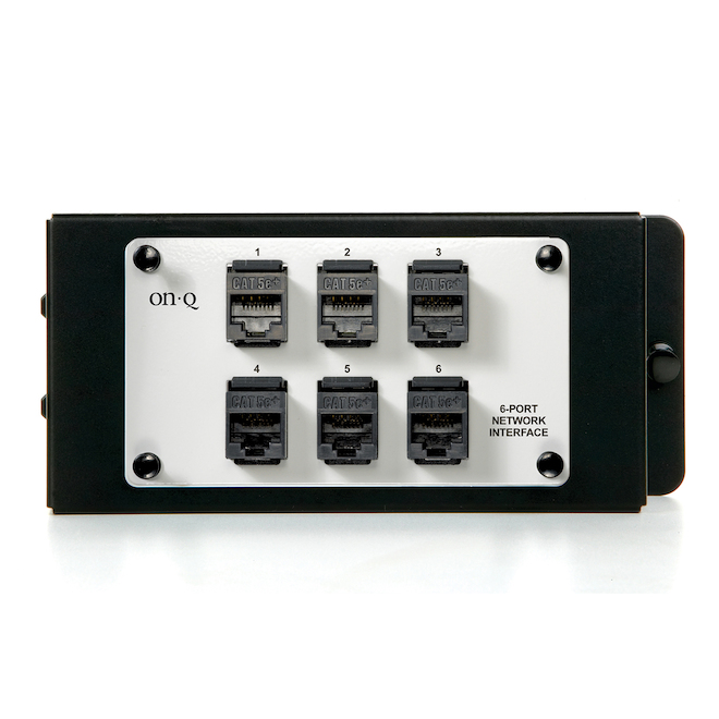 On-Q/Legrand 6-Port Network Interface Module