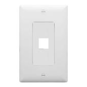On-Q/Legrand 1-Gang Decorator 1-Port Wall Plate (White)