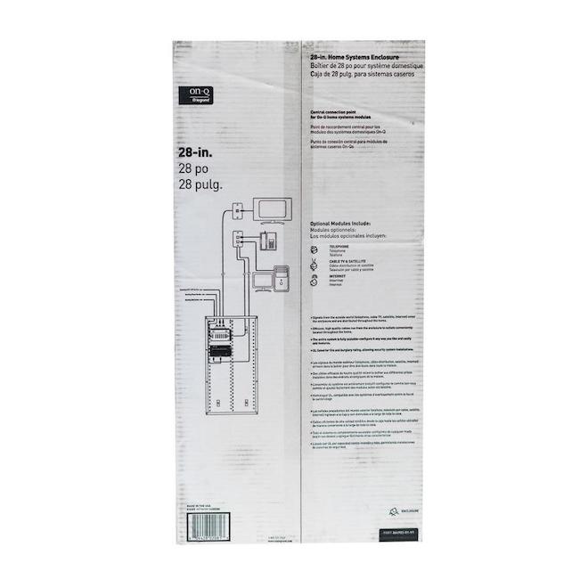 Enceinte modulaire 28 po On-Q/Legrand et couvercle vissable