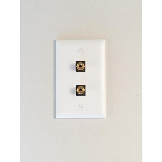 Legrand Keystone 1-Gang 2-Port Wall Plate (White)