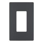 Legrand radiant 1-Gang Graphite Single Decorator-ft Wall Plate
