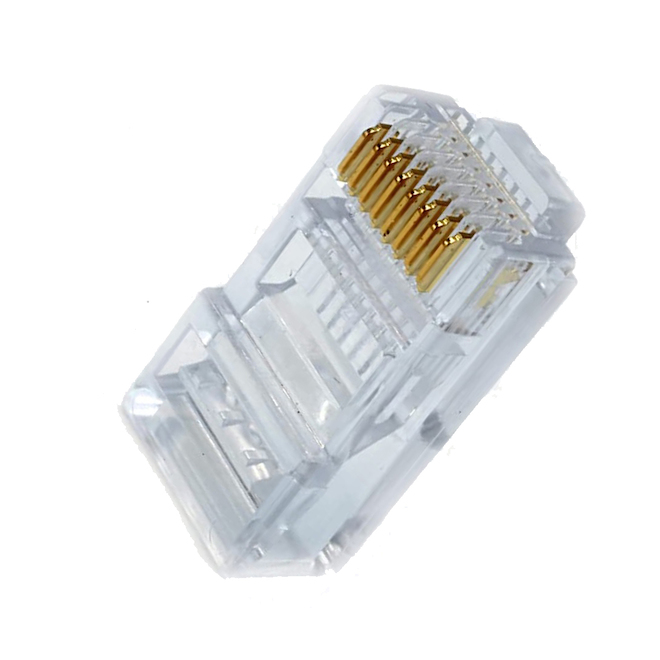 On-Q CAT6 RJ45 Plugs Clear 50-Pack