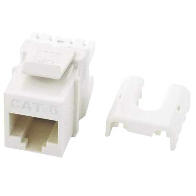 Connecteur RJ45 CAT6 On-Q blanc 5/pqt