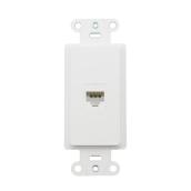 On-Q Wall Jack for CAT 5e Cable - White