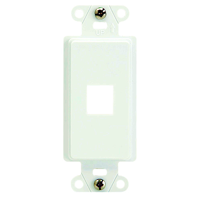 On-Q Blank Insert Wall Jack 1-Port White