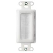 On-Q Cable Access Wall Plate - White