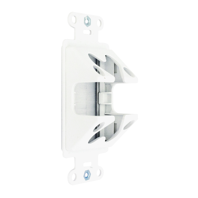 On-Q Cable Access Wall Plate - White