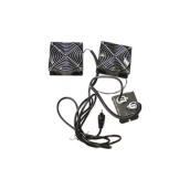 Ventilateur en acier noir pour poêle à bois