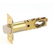 Schlage Brass Replacement Entry Latch - Polished Brass - Residential - 2 3/8-in and 2 3/4-in D Back Set