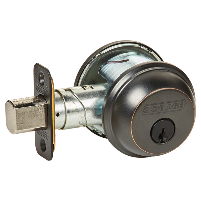 Single Cylinder Deadbolt Antique Bronze