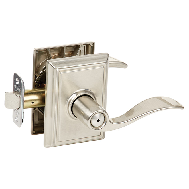 "Addison/Accent" Privacy Lever - Satin Nickel