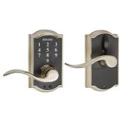 Touch Keyless Lever - Camelot Accent - Satin Nickel