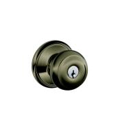 Schlage Georgian Antique Pewter Entry Knob