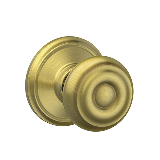 Schlage Georgian Satin Brass Passage Knob