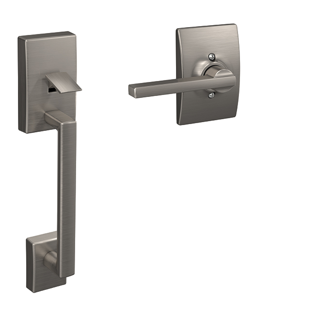 "Century" Entrance Gripset - Satin Nickel