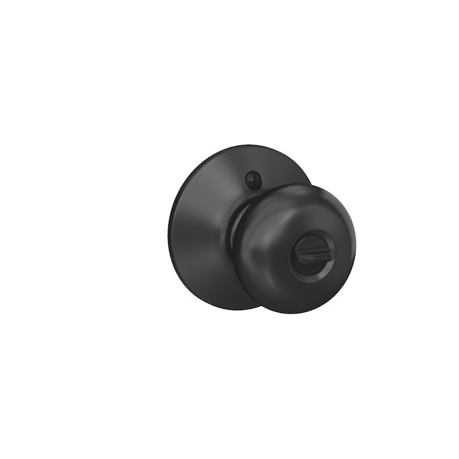 Schlage Keyed Entry Knob - Plymouth - Matte Black