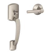 Schlage(R) Greenwich/Broadway Front Entry Handle - Satin Nickel