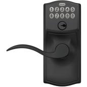 Schlage - Accent Keypad Lever with Camelot Trim in Matte Black