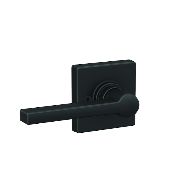 Home Front by Schlage Crosbie Passage Knob Lever Black