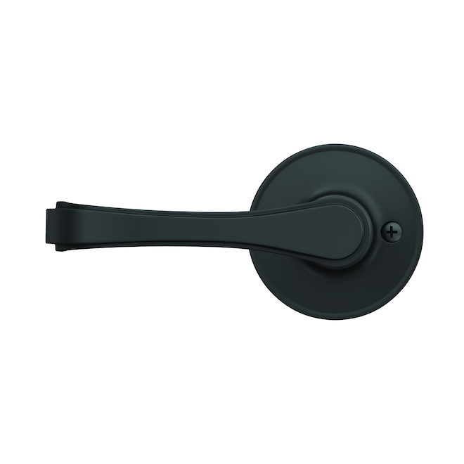 Home Front Ashburn Lever Hall and Closet Lock in Matte Black
