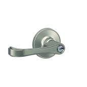 Home Front Ashburn Lever Keyed Entry Lock in Satin Nickel