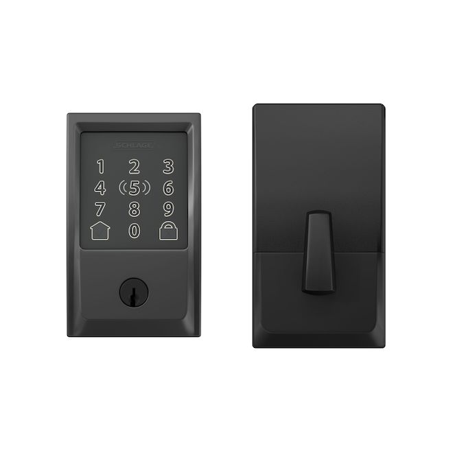 Schlage Encode Plus Smart Wifi Deadbolt with Century Trim - Matte Black