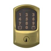 SCHLAGE Encode Satin Brass 1-Cylinder Touch Screen Electronic Deadlock