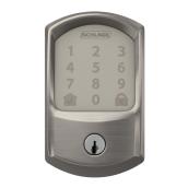 SCHLAGE Encode Satin Nickel 1-Cylinder Touch Screen Electronic Deadlock