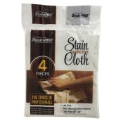 StainPRO Stain Applicator Cloth - White - Cotton - 4 Per Pack - 12-in L x 12-in W