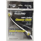 StainPRO Professional Series Stain Applicator Cheese Cloth - White - Cotton - 5 Per Pack - 15-ft L