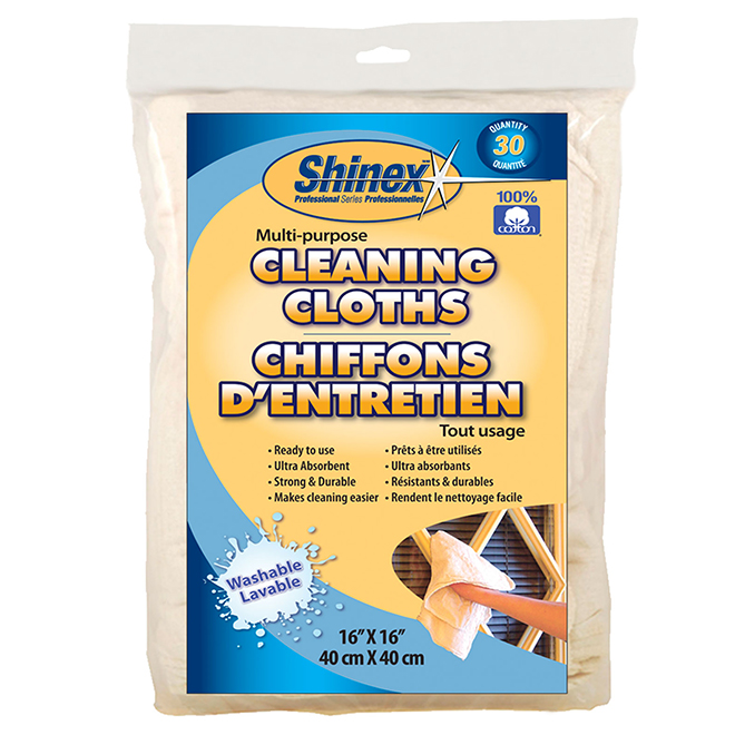 Shinex Chiffon microfibre vitre - paquet de 5