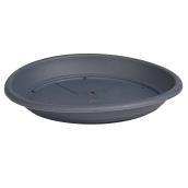 Soucoupe pour plante en plastique 10 po, gris anthracite