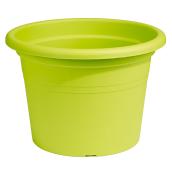 Jardinière ronde en plastique 16 po, lime