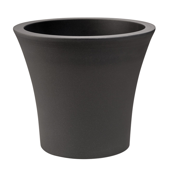 Plastona Flower Pot City - Plastic - 15-in - Anthracite CITY40A | RONA