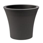 Pot à fleurs Plastona, City, plastique, 15 po, anthracite